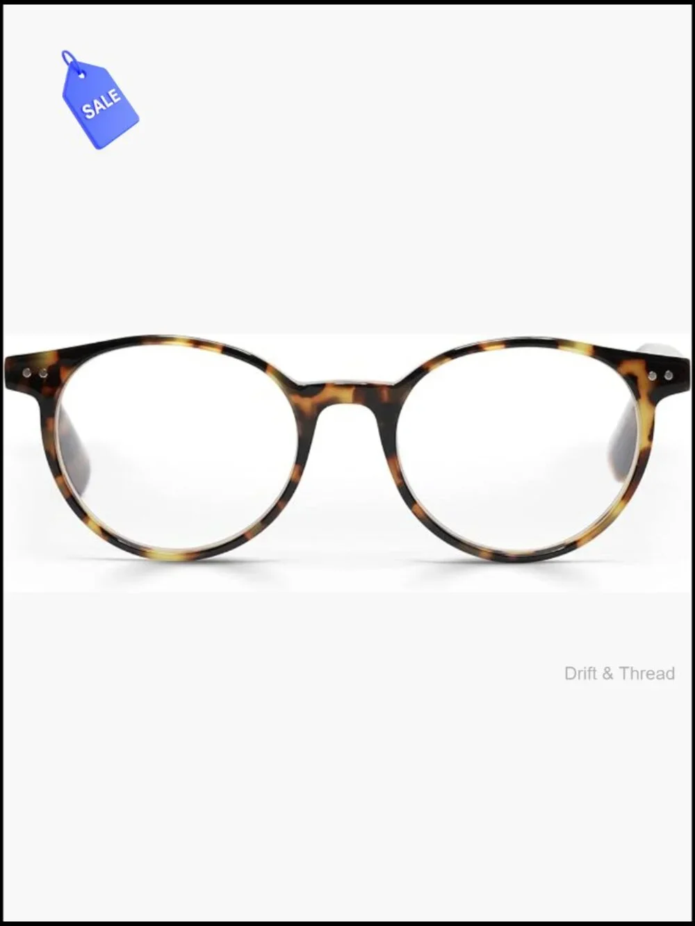 Premium Round Reading Glasses - Acetate Frame - Scratch Resistant